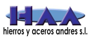 logo hierros y aceros andres